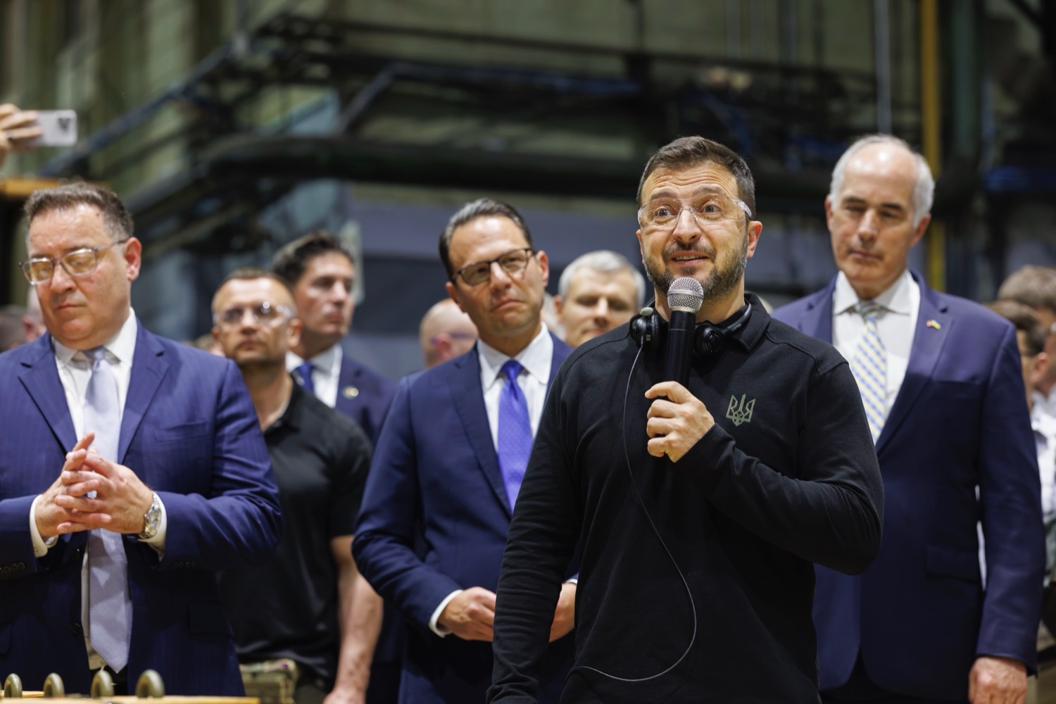 President Zelenskyy meets with Pennsylvania Governor (D) Josh Shapiro